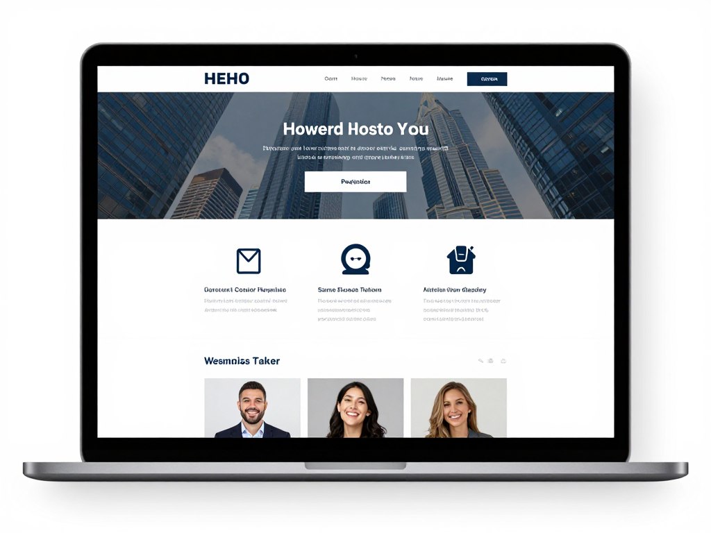Professional corporate website homepage